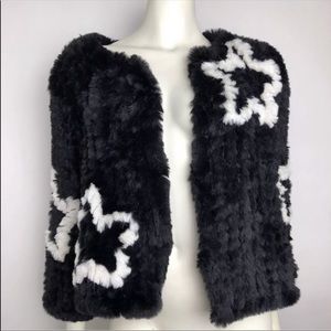 ✨NWT✨Belle Vere Star Faux Fur Jacket S